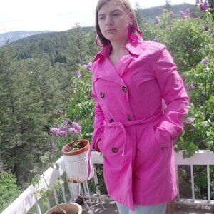 Pink Spirit Trench Jacket Size U.S 8